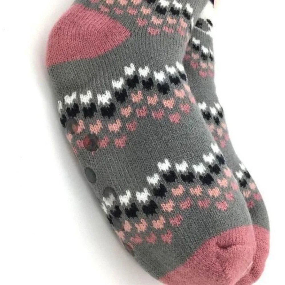 Fuzzy Polar Bear Socks Sherpa Slippers New